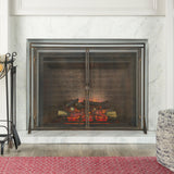 Samantha - Iron Fireplace Screen 2 Door Design