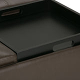 Avalon - Square Coffee Table, Storage Ottoman