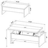 Parker - Lift Top Coffee Table - Light Oak