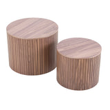 Handcrafted Nested Table Set, 2 Pieces