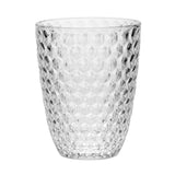 Leading Ware Diamond Cut Acrylic Glasses Drinking (Set of 4)