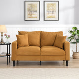 Modern Upholstered Loveseat Sofa, High Resilience