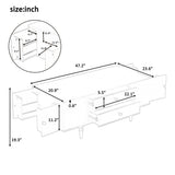 Modern Rectangle Coffee Table With Four Drawers