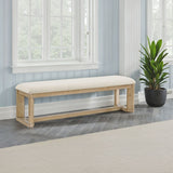 Backless Upholstered Dining Bench