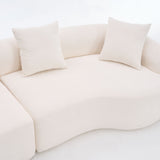 4 Seater Sofa With Fabric, 30D, 60 Hardness Full Sponge, 4 Pillow For Living Room, Home Furniture Sleeper Sectional Sofa For Apartment