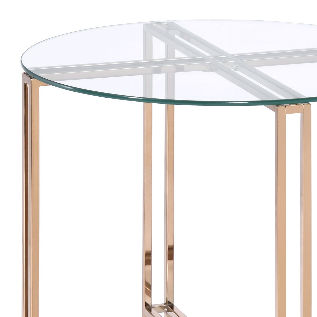 Veises - End Table - Champagne