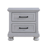 2 Drawer Nightstand With USB Charging Station