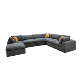 Custom Configuration Modular Sectional & Toss Pillows