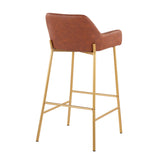 Daniella - Contemporary / Glam Fixed Height Bar Stool (Set of 2)