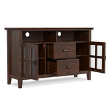 Artisan - TV Media Stand, Handcrafted - Russet Brown