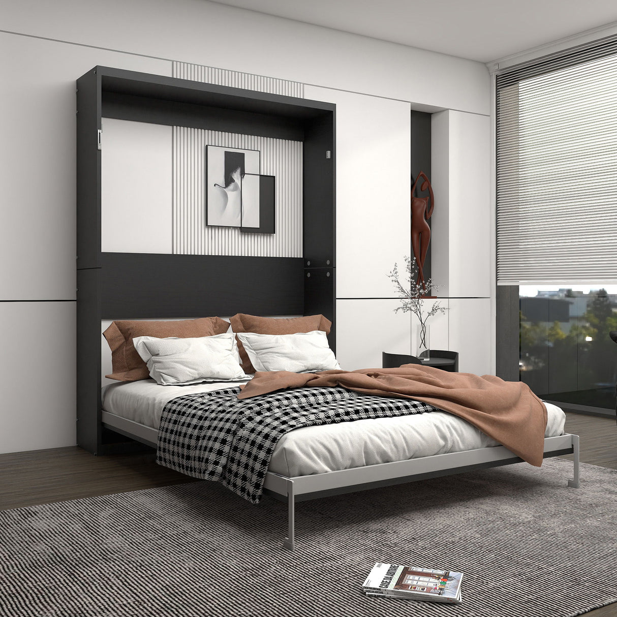 Multifunctional Vertical Murphy Wall Bed