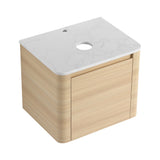 Wall Mounted Bathroom Vanity With Soft Close Door, Excluding Sink