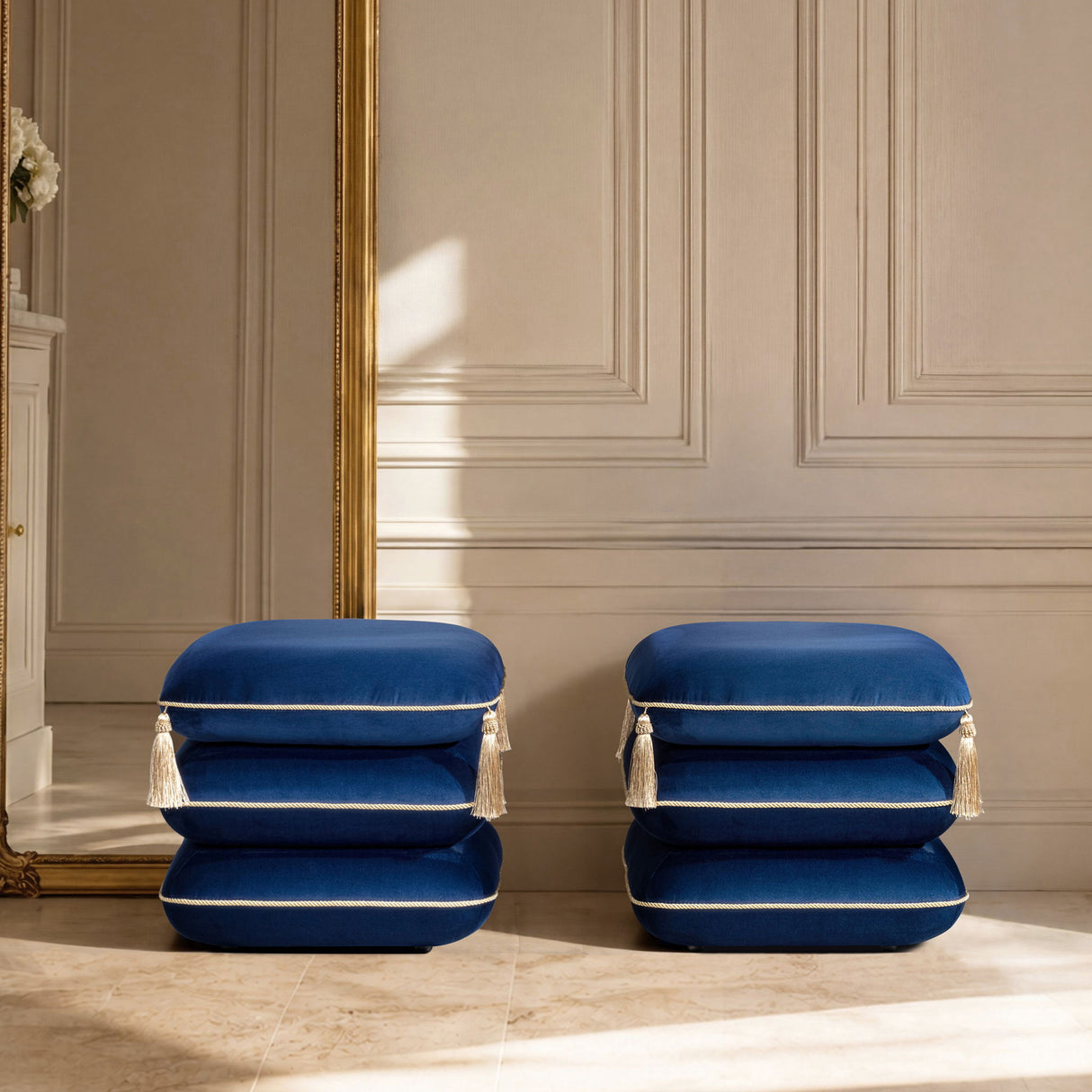 Monarch - Squared Upholstered Ottoman