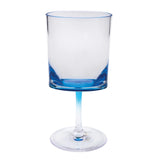 Leadingware Oval Halo Plastic Wine Glasses (Set of 4)