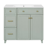 Bathroom Vanity With Sink, Soft Close Doors, Adjustable Shelves