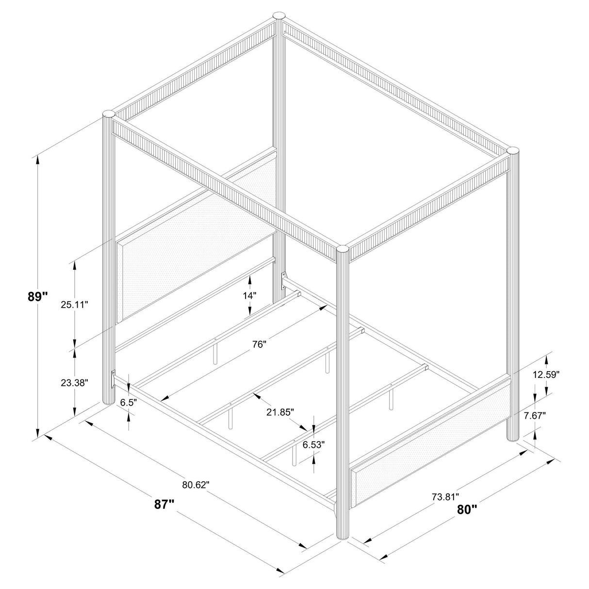 Tova - Canopy Bed