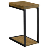 Snack Table With Industrial Base