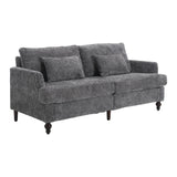 Mid Century Modern Fabric Loveseat Sofa, 2 Seat Upholstered Couch
