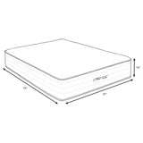 Starrett Black - 14" Euro Top Hybrid Mattress With Copper Gel And Silver Infused Foam - Sleek Black - Twin - Black
