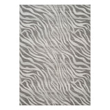 Geometrix - 5'3" X 7'3" Area Rug Geometric & 3D Effect - Ivory / Gray
