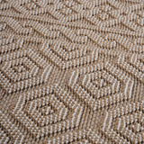 Guros - 6' X 9' Geometric Indoor / Outdoor Area Rug - Mocha