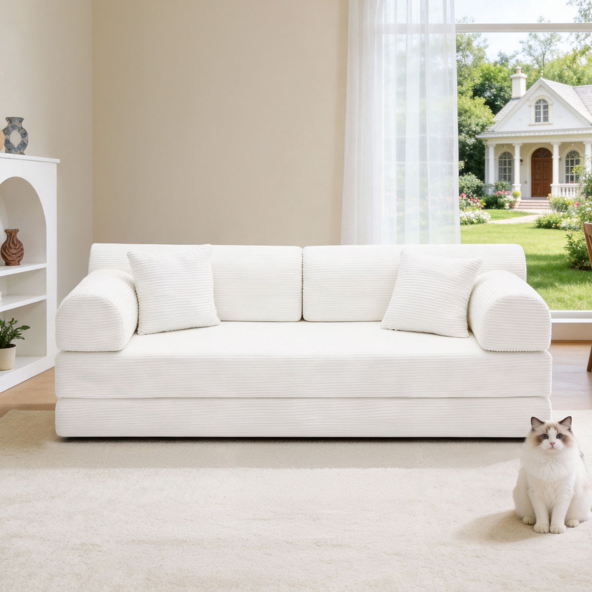 Convertible Sleeper Sofa Bed For Living Room