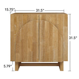 2 Door Cabinet, Suitable For Bedroom - Natural