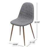 Elegant Dining Chair Set With Fabric