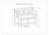 Amherst - Small Transitional Entryway Storage Bench