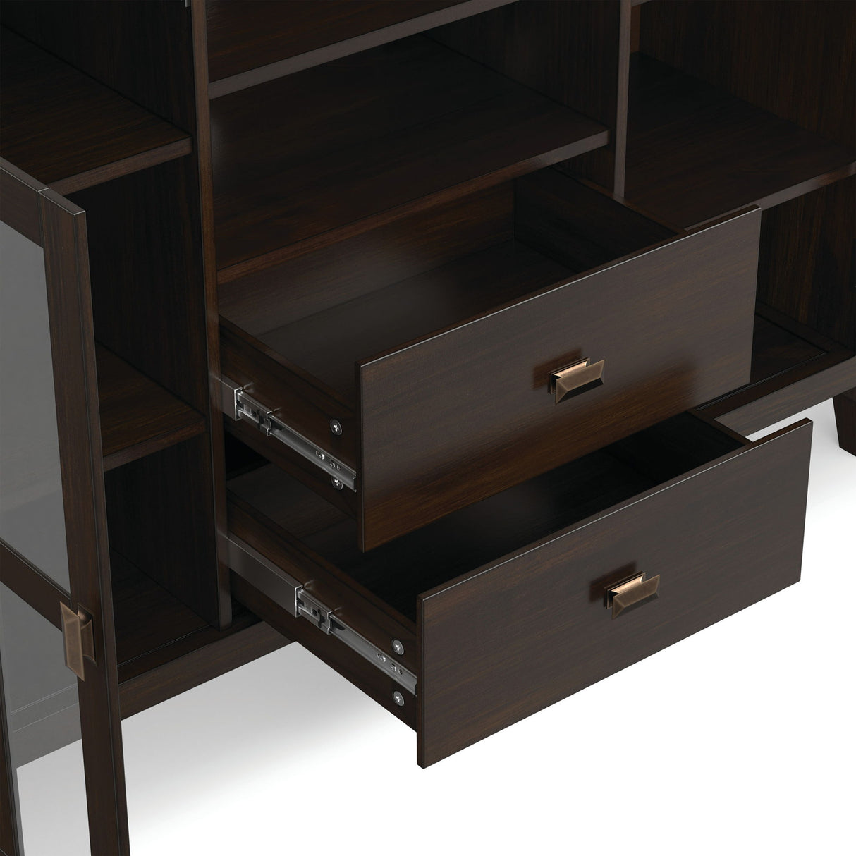 Artisan - Tall TV Media Stand - Dark Chestnut Brown