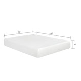 10" Plush Gel Memory Foam Mattress Bed With Cooling Technology, Aloe Vera Cover