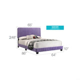 Channel Tufted Bed