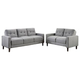 Harvey - Track Arm Tufted Sofa Set