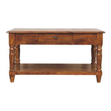 Turned Legs Drawer Table
