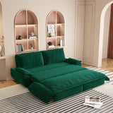Queen Pull Out 3 In 1 Convertible Sleeper Sofa, Multi-Functional