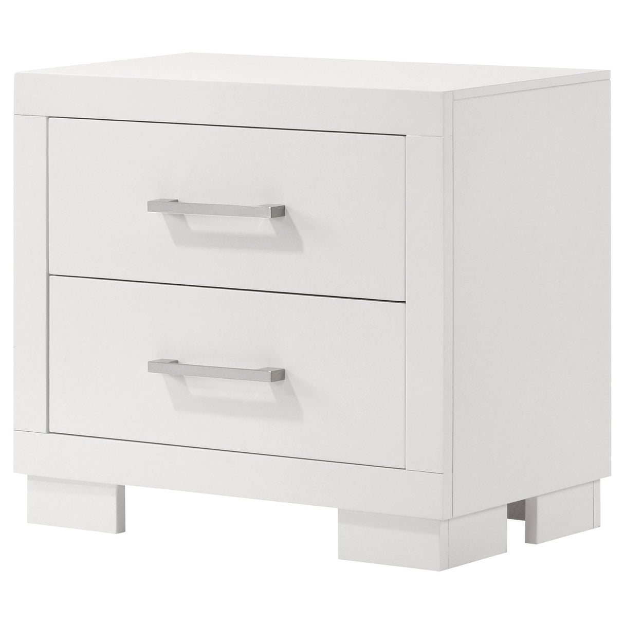 Copper - 2 Drawer Rectangular Nightstand