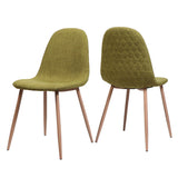 Elegant Dining Chair Set With Fabric