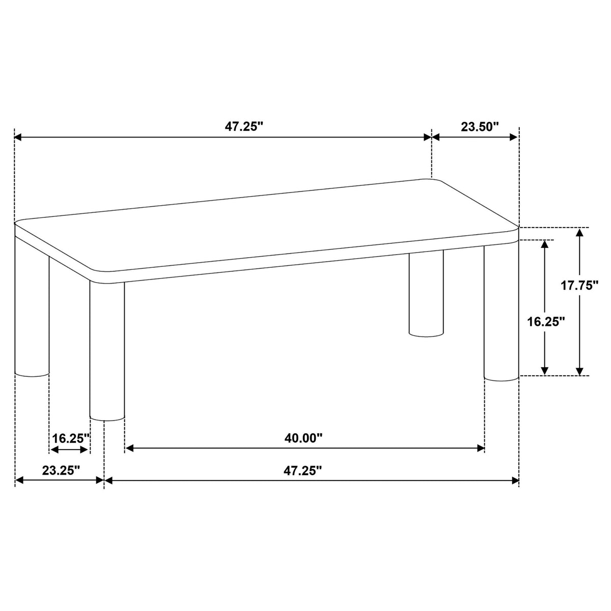 Bryant - Coffee Table Set With Rounded Legs