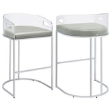 Mello - Upholstered Bar Chair (Set of 2) - Gray