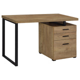 Trowbridge - 3 Drawer Office Desk - Mango Color
