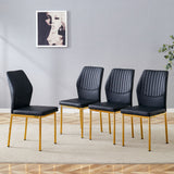 Luxury Simple Chair With Metal Leg