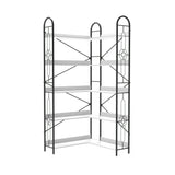 Industrial Style Corner Bookshelf With Thickened Iron Frame