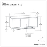 Fallon - Sideboard Buffet - Natural